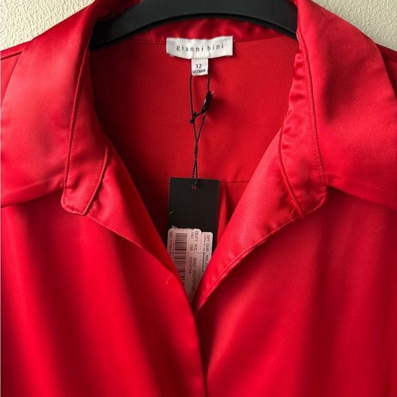 Gianni Bini Red Satin Dress NWT - Picture 4 of 9
